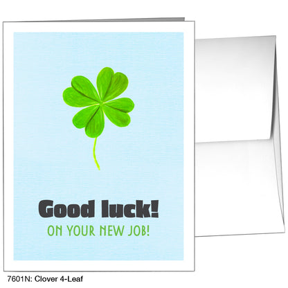 Clover 4-Leaf, Greeting Card (7601N), A2, printedcanvas.com