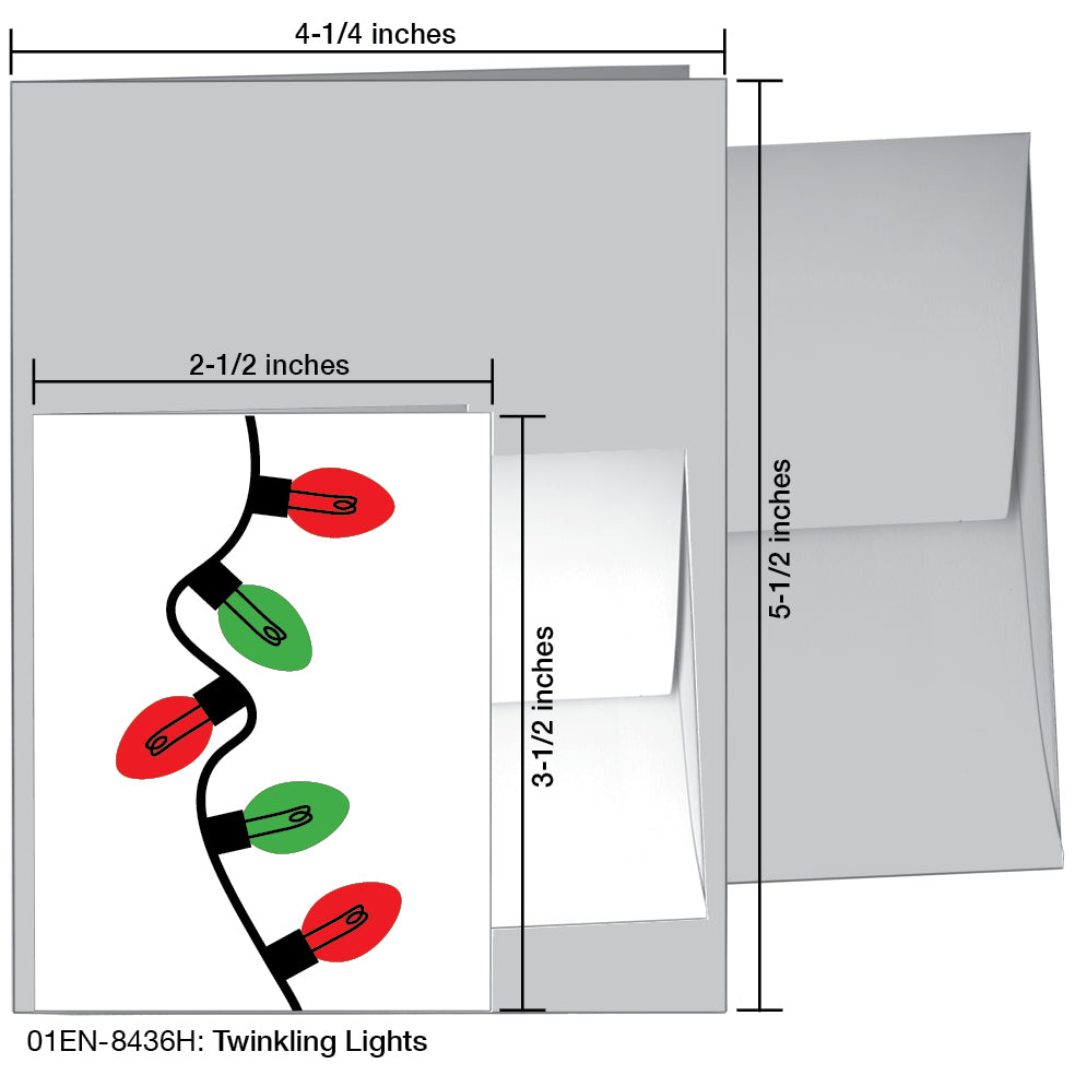 Twinkling Lights, Greeting Card (8436H), Enclosure, printedcanvas.com
