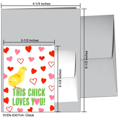 Chick, Greeting Card (8307HA), Enclosure, printedcanvas.com