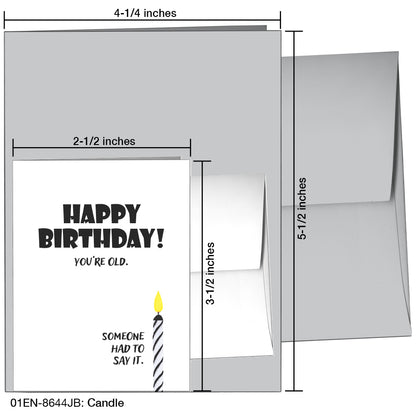 Candle, Greeting Card (8644JB), Enclosure Card, printedcanvas.com