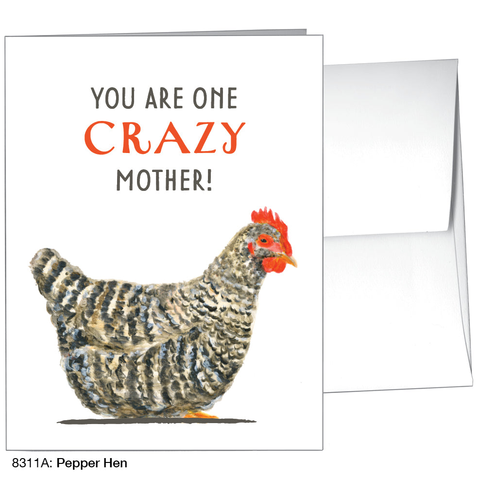 Pepper Hen, Greeting Card (8311A), A2, printedcanvas.com
