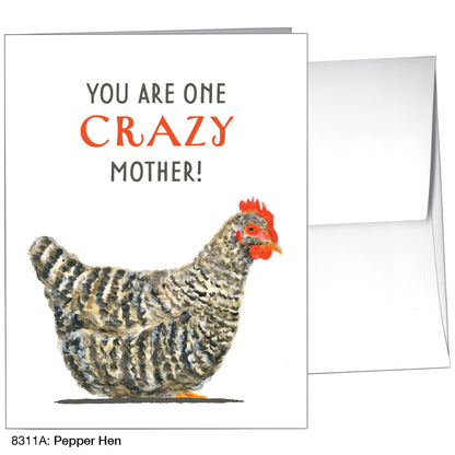 Pepper Hen, Greeting Card (8311A), A2, printedcanvas.com