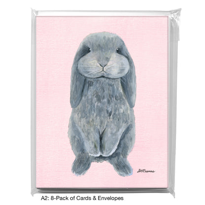 Bunny Boo, Greeting Card (8121AA), A2 Card 8-Pack, www.printedcanvas.com