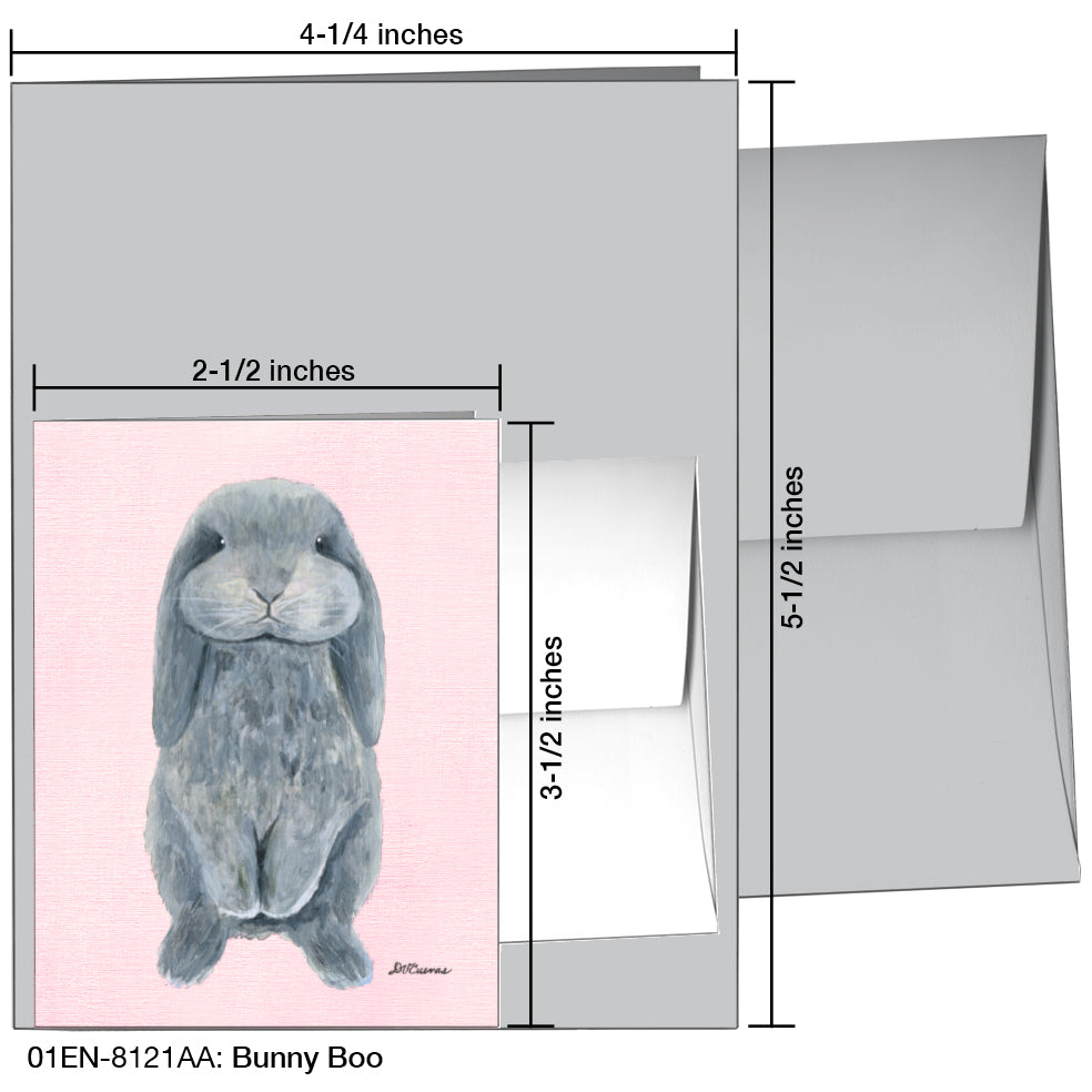 Bunny Boo, Greeting Card (8121AA), Enclosure Card, www.printedcanvas.com