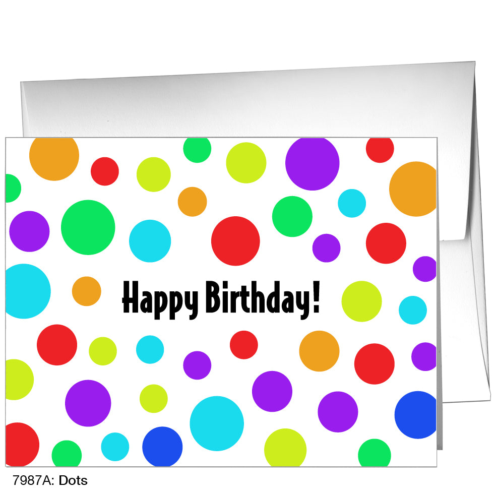 Dots, Greeting Card (7987A), A2 Card, www.printedcanvas.com