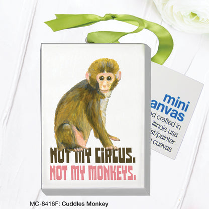 Cuddles Monkey, Mini Canvas (MC-8416F), Mini Canvas, www.printedcanvas.com