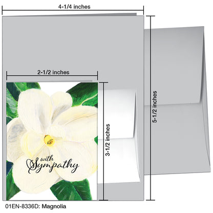 Magnolia, Greeting Card (8336D), Enclosure, printedcanvas.com