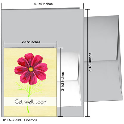 Cosmos, Greeting Card (7298R), Enclosure Card, www.printedcanvas.com