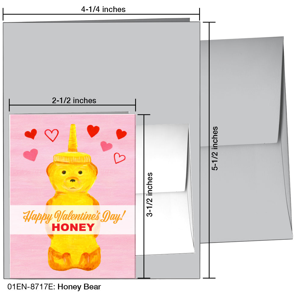 Honey Bear, Greeting Card (8717E), Enclosure, printedcanvas.com