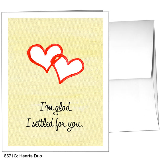 Hearts Duo, Greeting Card (8571C), A2, printedcanvas.com
