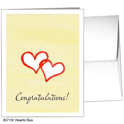 Hearts Duo, Greeting Card (8571M), A2, printedcanvas.com