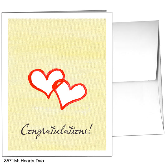 Hearts Duo, Greeting Card (8571M), A2, printedcanvas.com