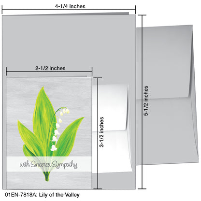 Lily of the Valley, Greeting Card (7818A), Enclosure Card, printedcanvas.com