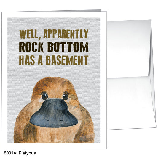 Platypus, Greeting Card (8031A), A2, printedcanvas.com