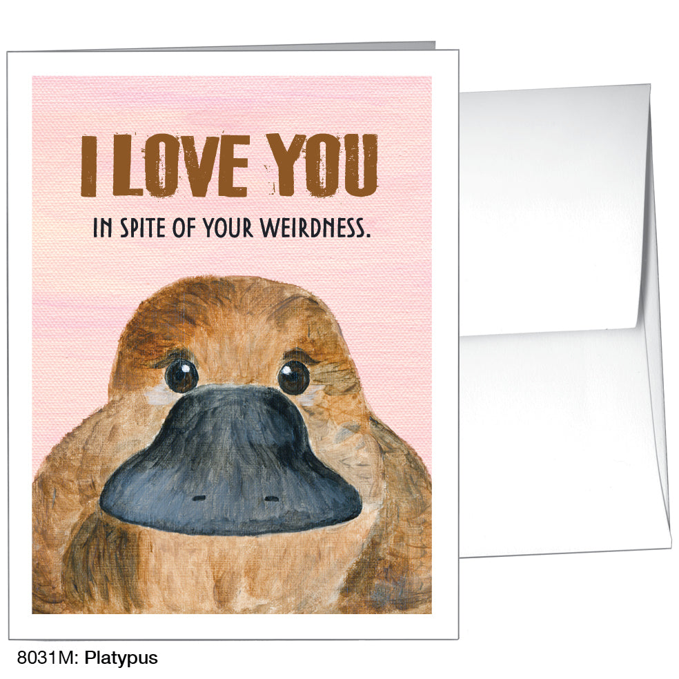 Platypus, Greeting Card (8031M), A2, printedcanvas.com