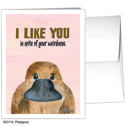 Platypus, Greeting Card (8031N), A2, printedcanvas.com