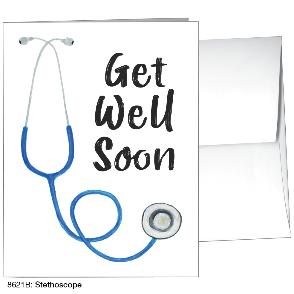 Stethoscope, Greeting Card (8621B), A2 Card Front, www.printedcanvas.com