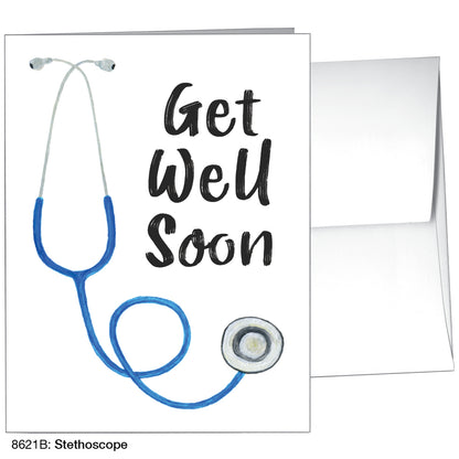 Stethoscope, Greeting Card (8621B), A2 Card Front, www.printedcanvas.com