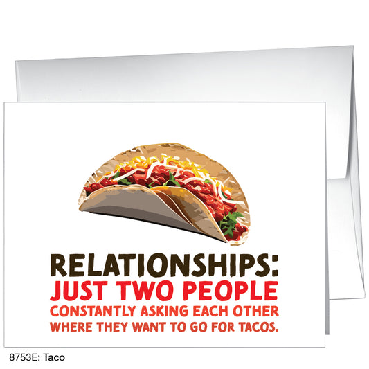 Taco, Greeting Card (8753E), A2, printedcanvas.com