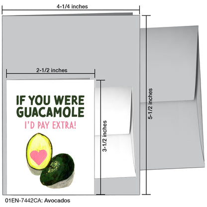 Avocados, Greeting Card (7442CA), Enclosure, printedcanvas.com