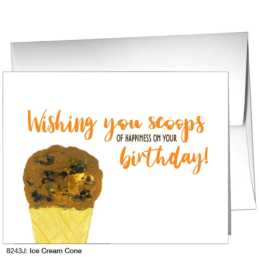 Ice Cream Cone, Greeting Card (8243J), A2 Card, printedcanvas.com