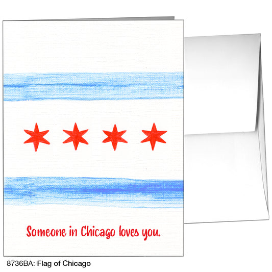 Flag of Chicago, Greeting Card (8736BA), A2, printedcanvas.com