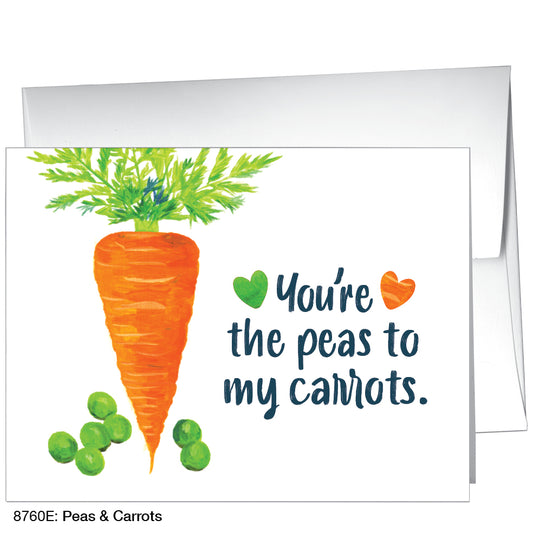 Peas & Carrots, Greeting Card (8760E), A2, printedcanvas.com