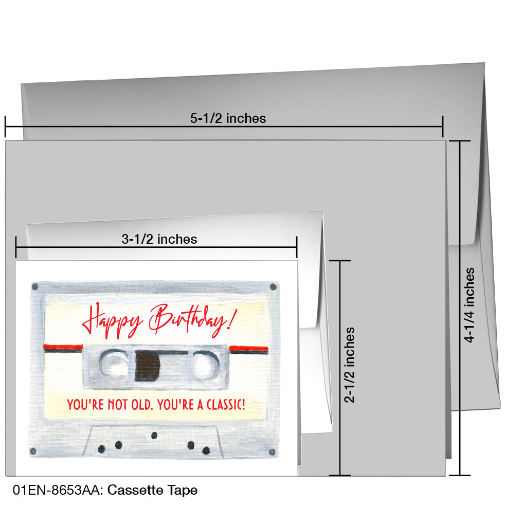 Cassette Tape, Greeting Card (8653AA), Enclosure, www.printedcanvas.com