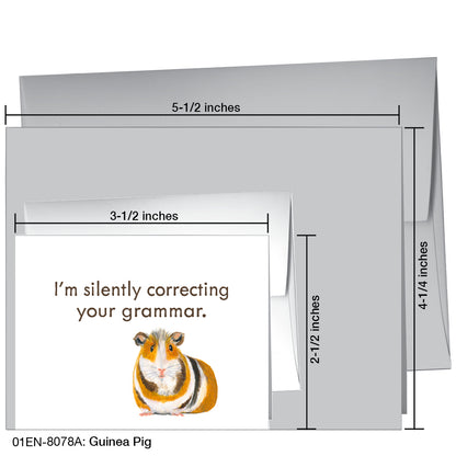Guinea Pig, Greeting Card (8078A), Enclosure, printedcanvas.com