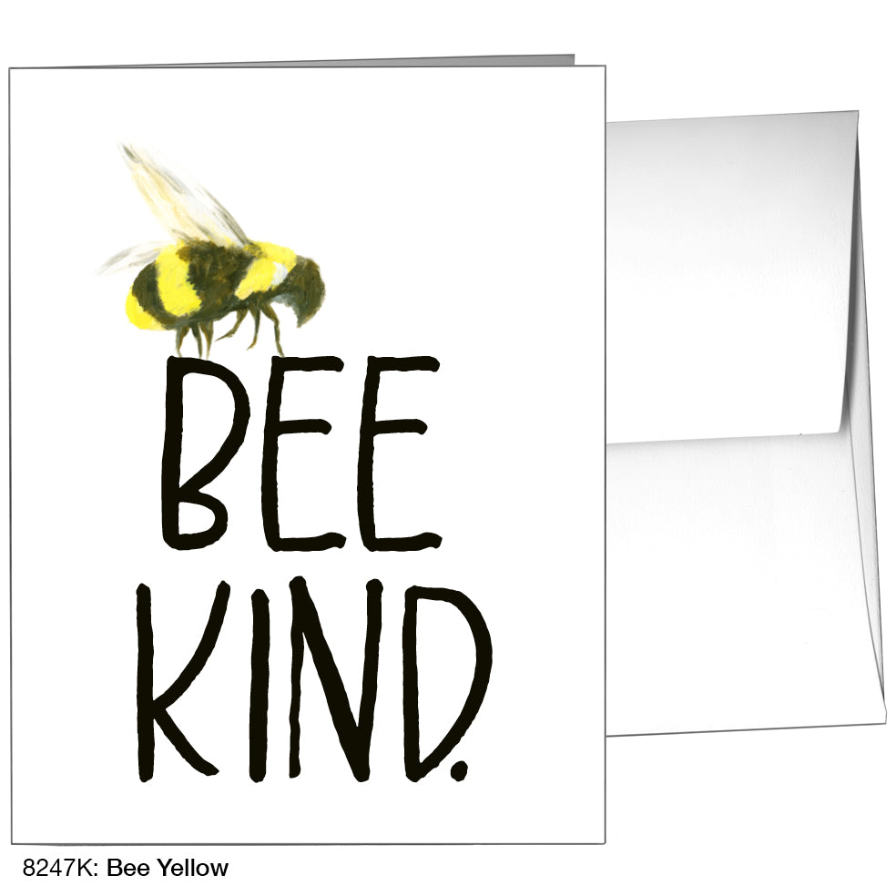Bee Yellow, Greeting Card (8247K), A2, printedcanvas.com