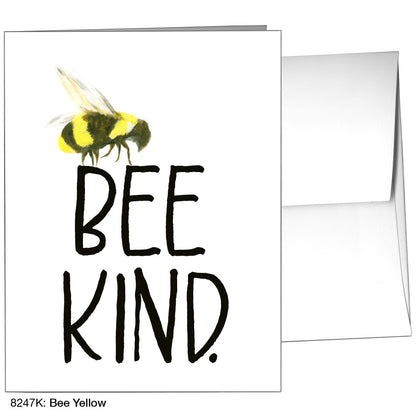 Bee Yellow, Greeting Card (8247K), A2, printedcanvas.com
