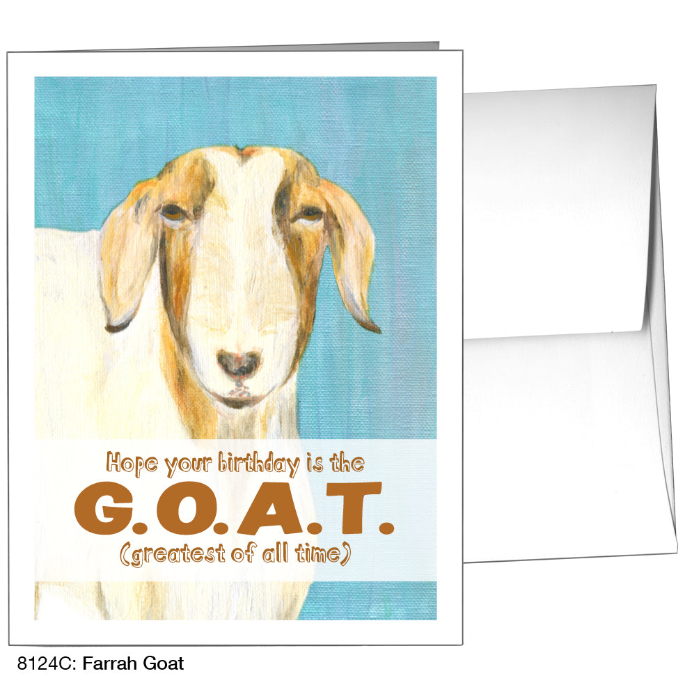 Farrah Goat, Greeting Card (8124C), A2, printedcanvas.com