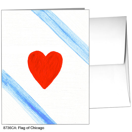 Flag of Chicago, Greeting Card (8736CA), A2, printedcanvas.com