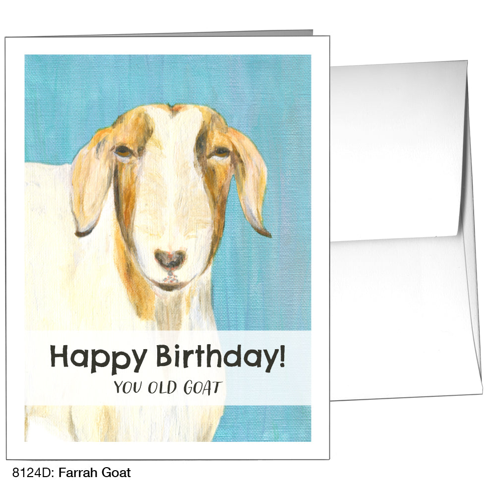 Farrah Goat, Greeting Card (8124D), A2, printedcanvas.com