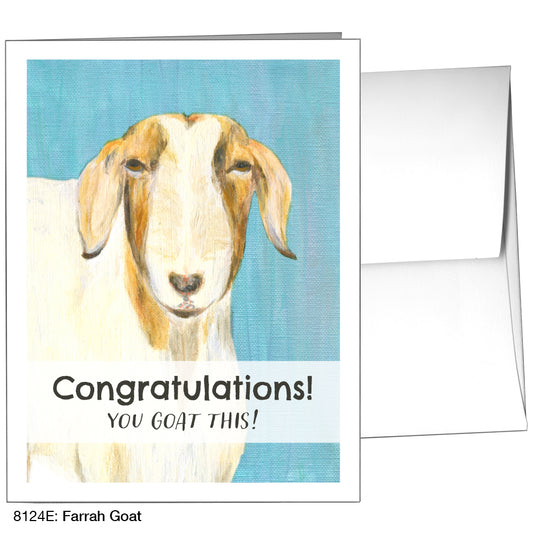 Farrah Goat, Greeting Card (8124E), A2, printedcanvas.com