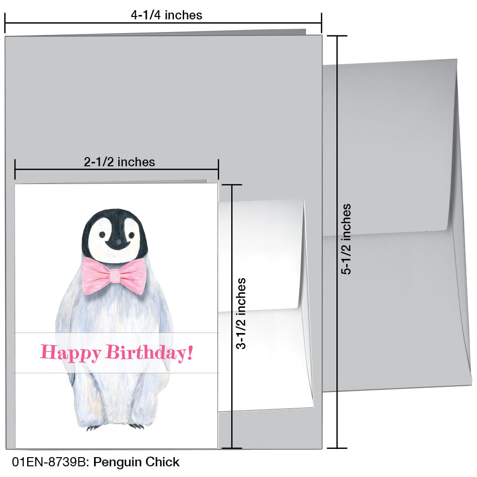 Penguin Chick, Greeting Card (8739B), Enclosure, printedcanvas.com