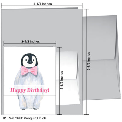 Penguin Chick, Greeting Card (8739B), Enclosure, printedcanvas.com
