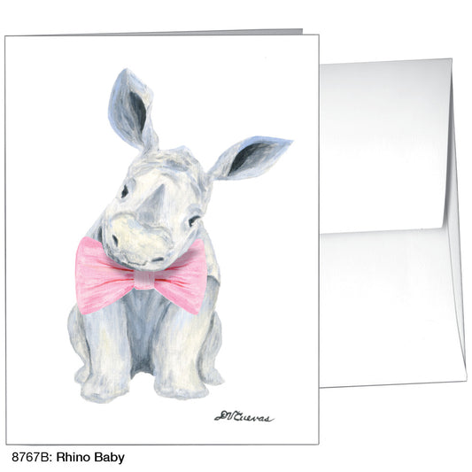 Rhino Baby, Greeting Card (8767B), A2, printedcanvas.com