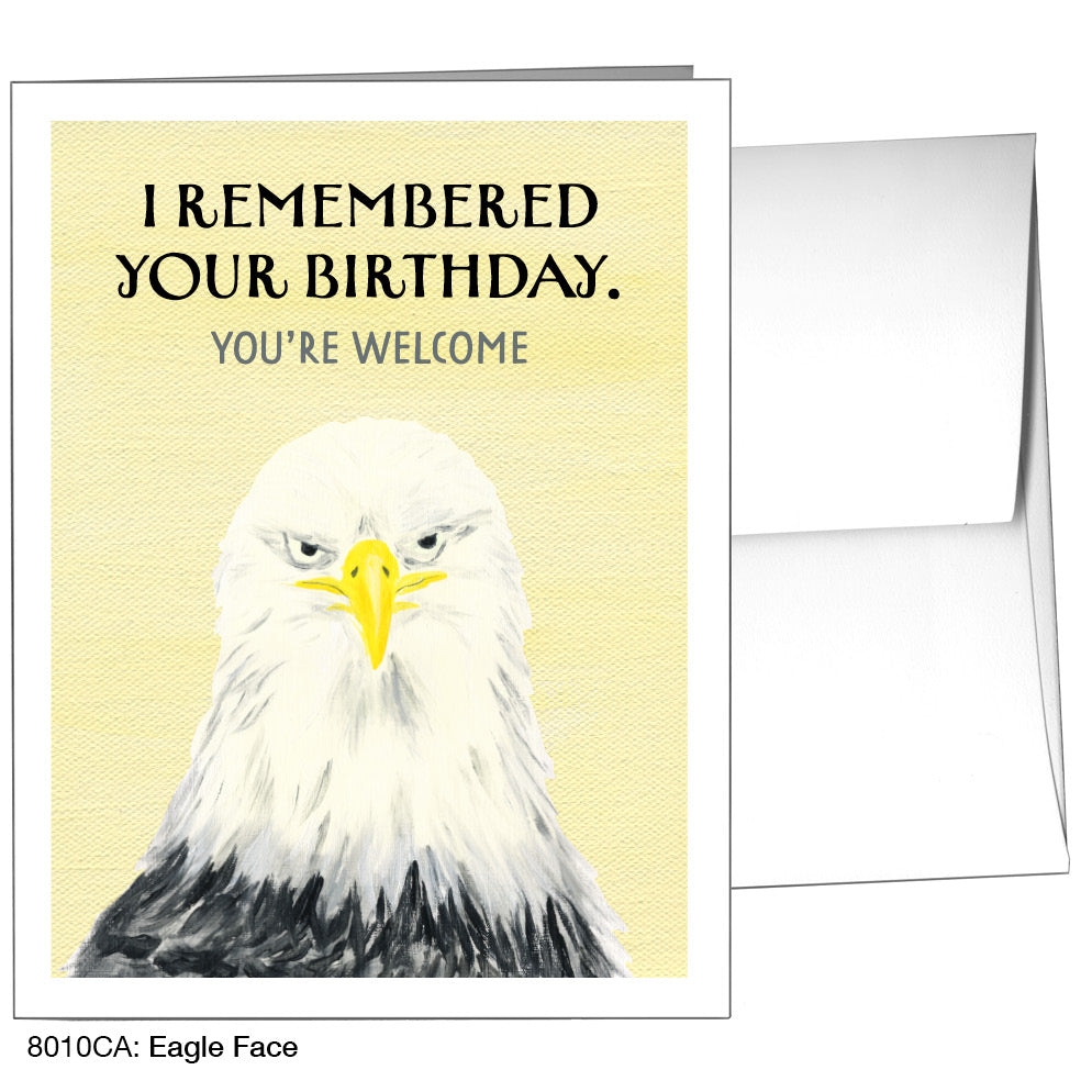 Eagle Face, Greeting Card (8010CA), A2, printedcanvas.com
