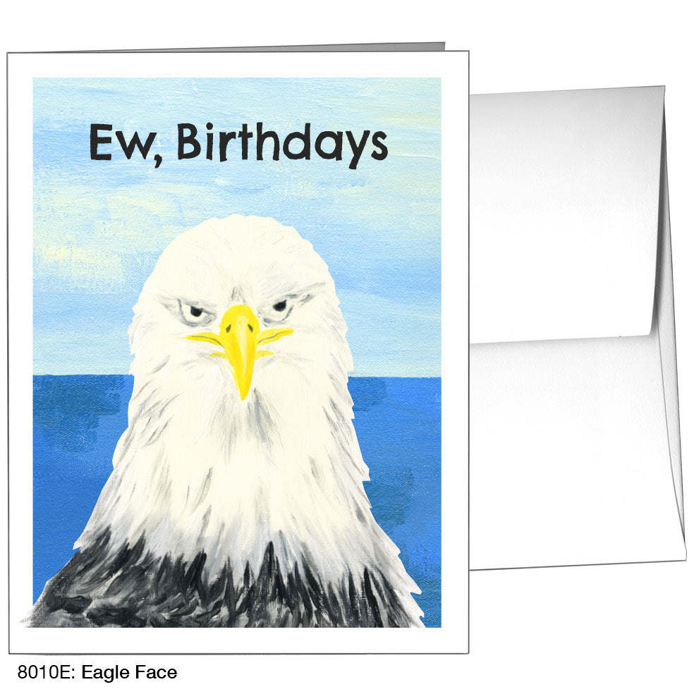 Eagle Face, Greeting Card (8010E), A2, printedcanvas.com