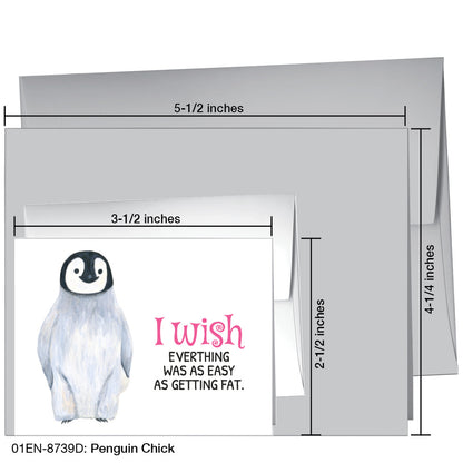 Penguin Chick, Greeting Card (8739D), Enclosure, printedcanvas.com