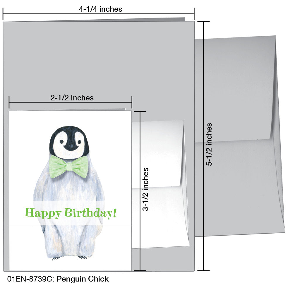 Penguin Chick, Greeting Card (8739C), Enclosure, printedcanvas.com
