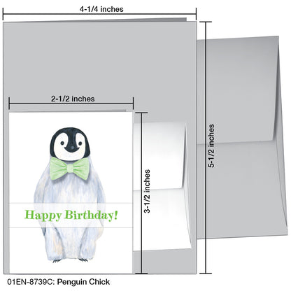 Penguin Chick, Greeting Card (8739C), Enclosure, printedcanvas.com