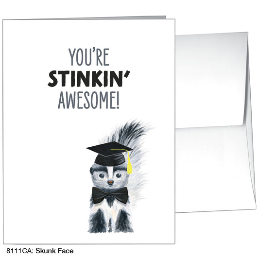 Skunk Face, Greeting Card (8111CA), A2 Card, printedcanvas.com