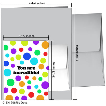 Dots, Greeting Card (7987K), Enclosure Card, printedcanvas.com