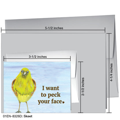 Skeet, Greeting Card (8326D), Enclosure, printedcanvas.com
