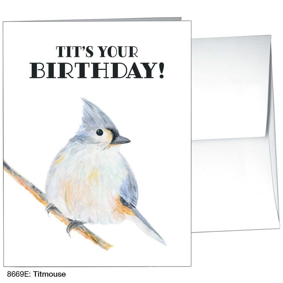 Titmouse, Greeting Card (8669E), A2 Card, www.printedcanvas.com