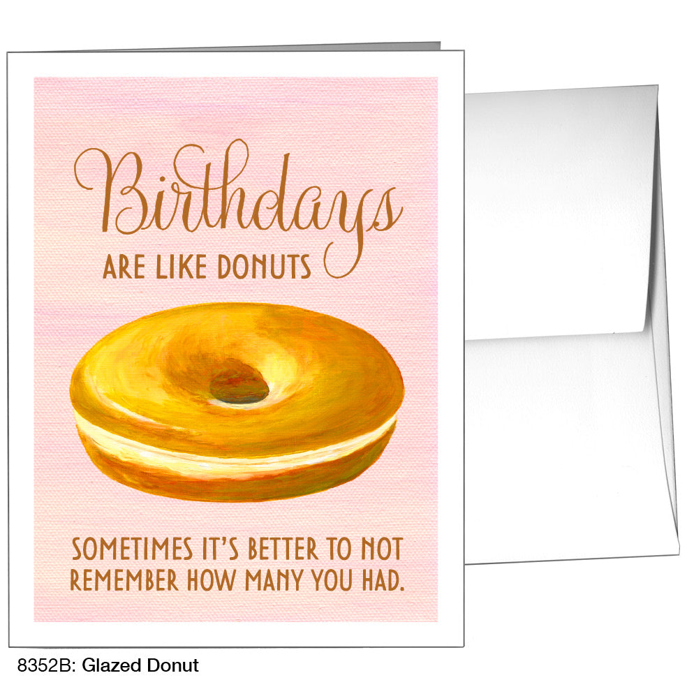 Glazed Donut, Greeting Card (8352B), A2, printedcanvas.com