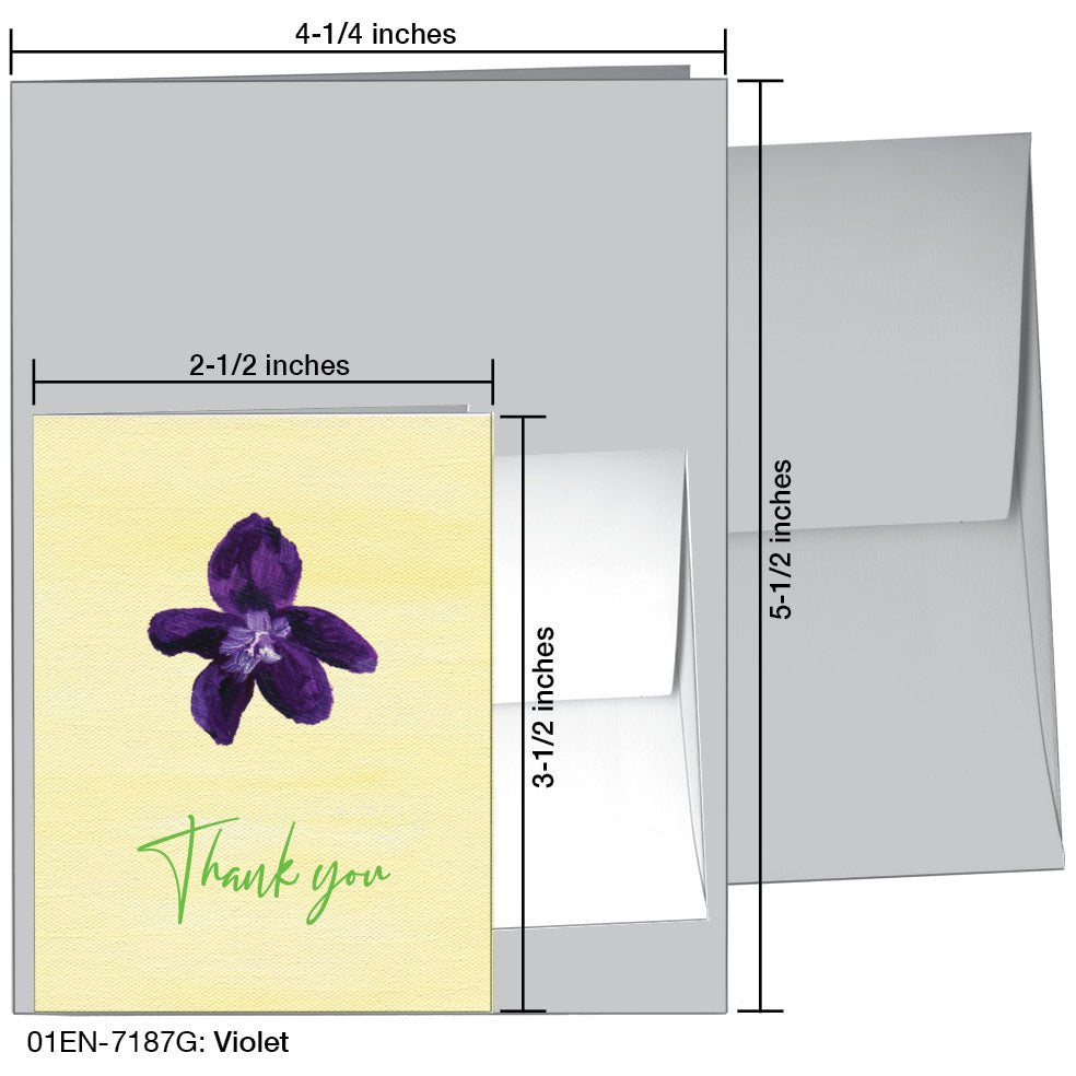 Violet, Greeting Card (7187G), Enclosure, printedcanvas.com
