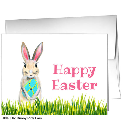 Bunny Pink Ears, Greeting Card (8046UA), A2 Card, printedcanvas.com